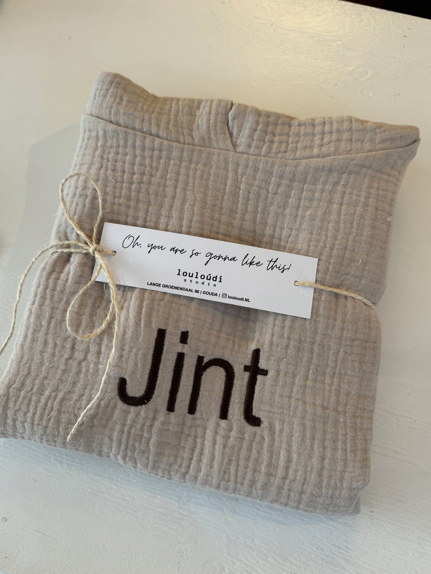 Pat - Poncho - Muslin - Personalization possible