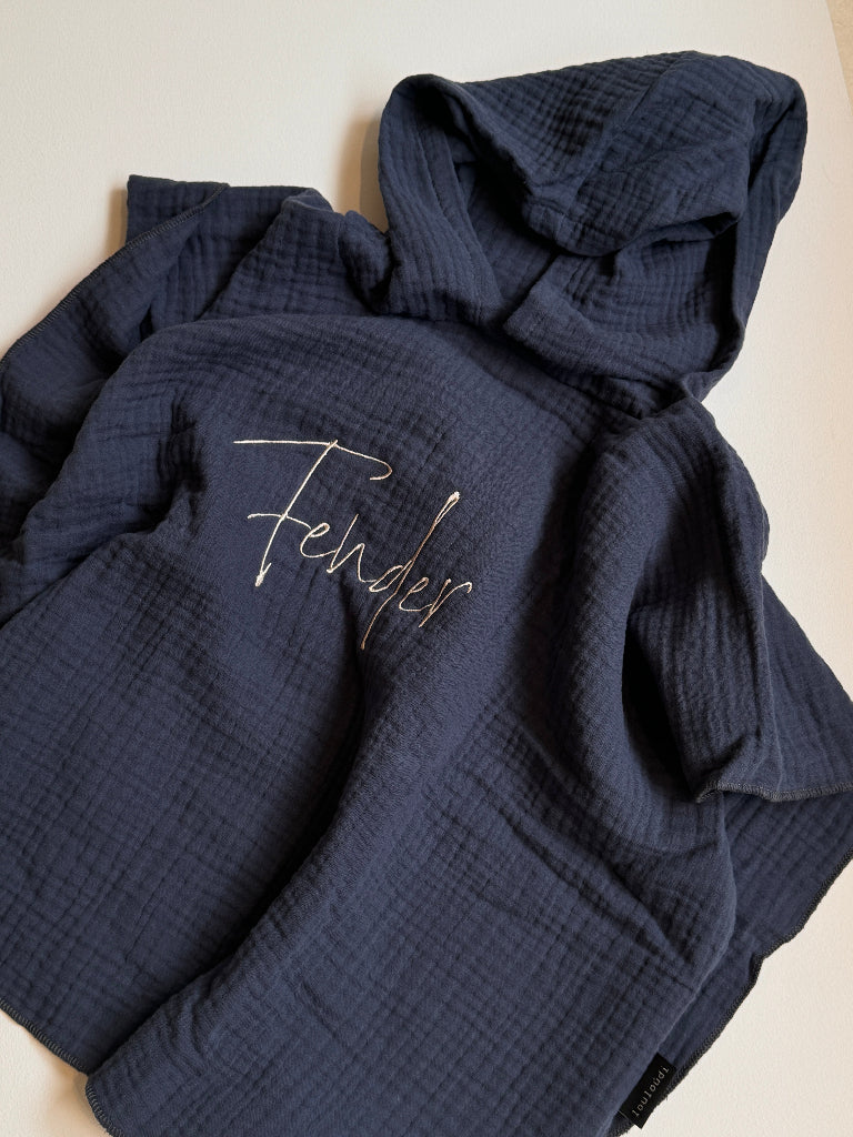 Pat - Poncho - Muslin - Personalization possible