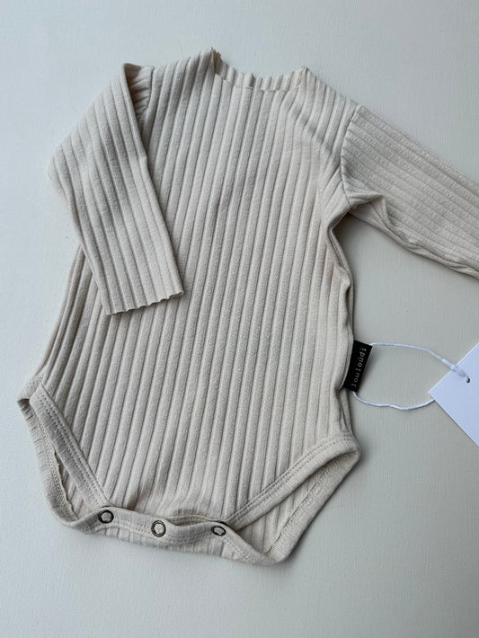 Raf - Romper - Naturel - Ribstof