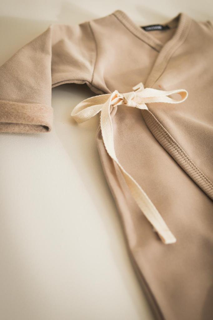 Organic cotton wrap suit