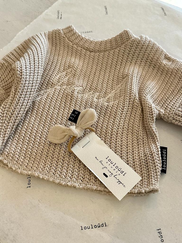 Big knit trui