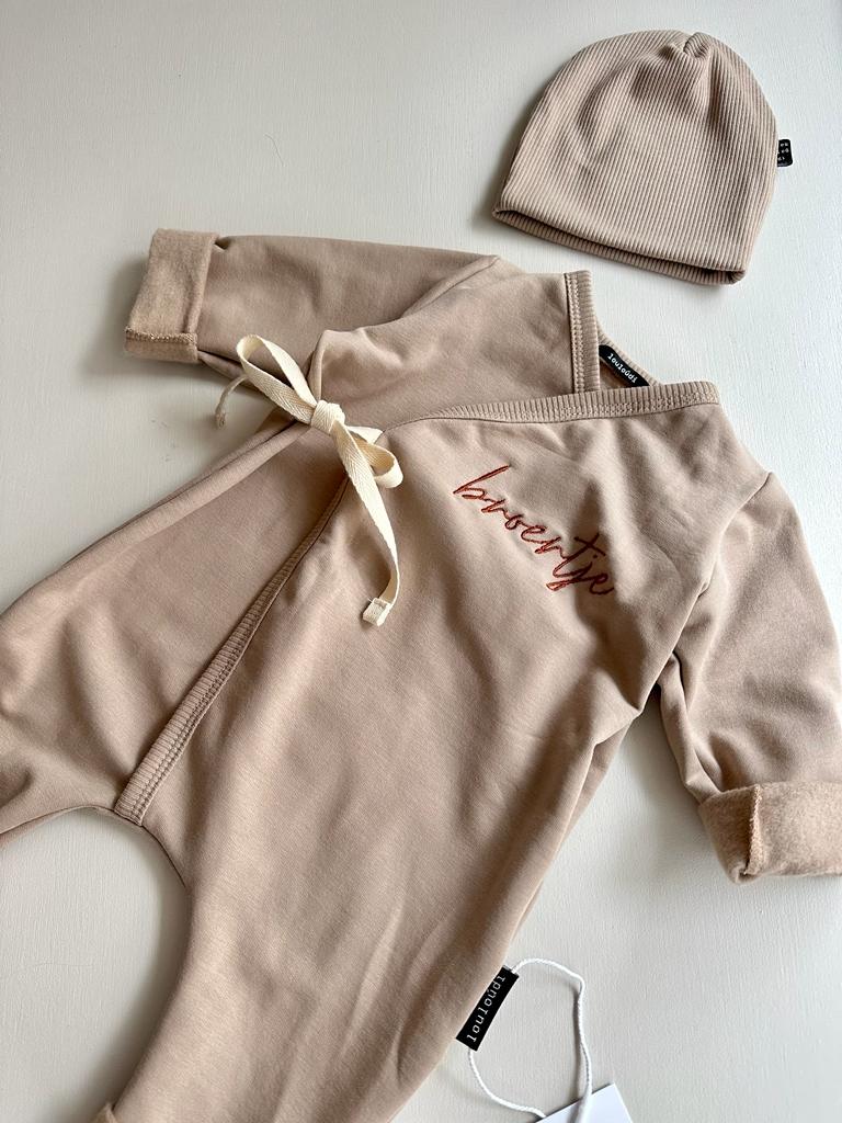 Organic cotton wrap suit