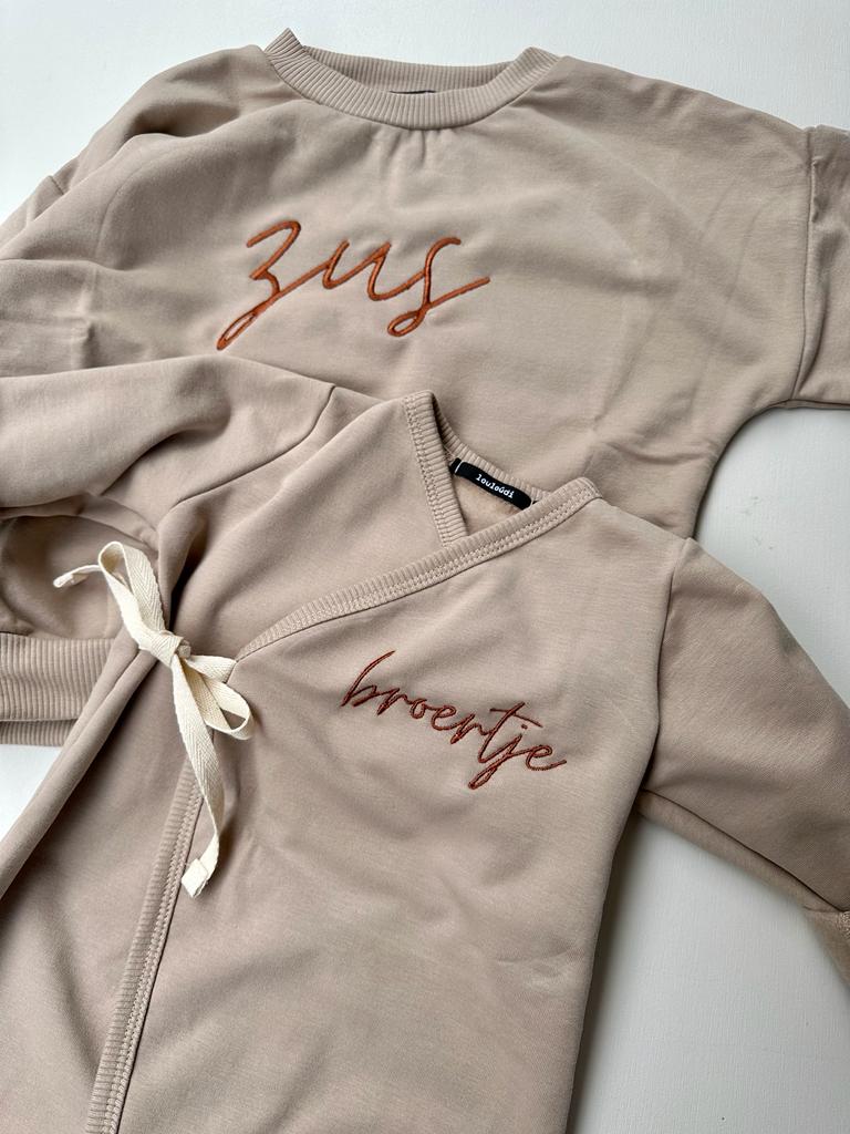 Organic cotton wrap suit