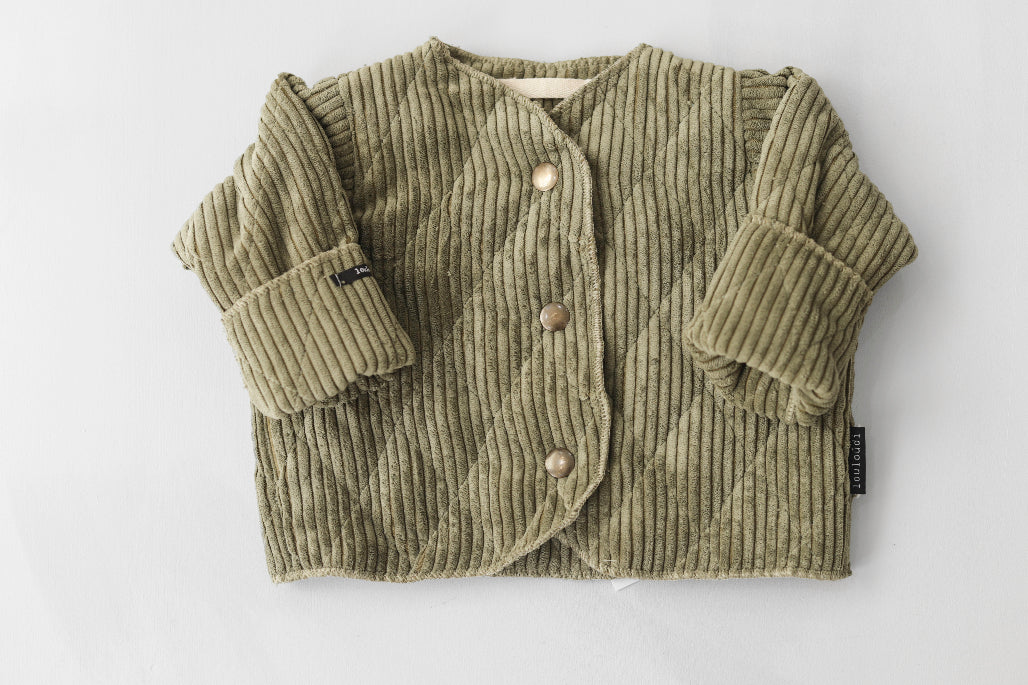 Yaya - Padded jacket/vest - Khaki Green
