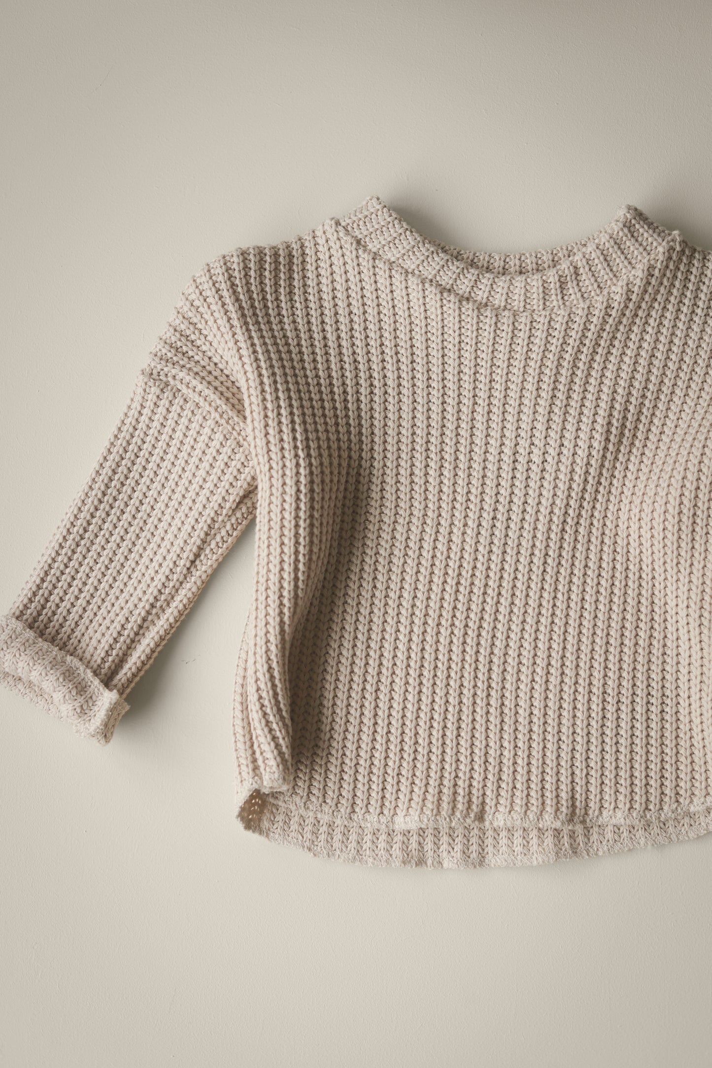 Bo - Big knit Sweater- Cotton - Can be personalized