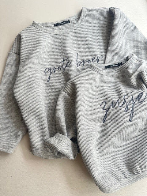 Son - Family sweater - grey melee