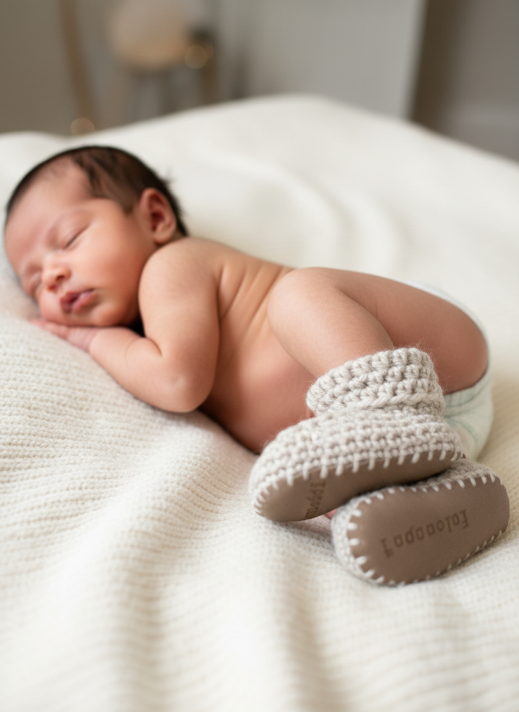 Crochet pattern baby booties
