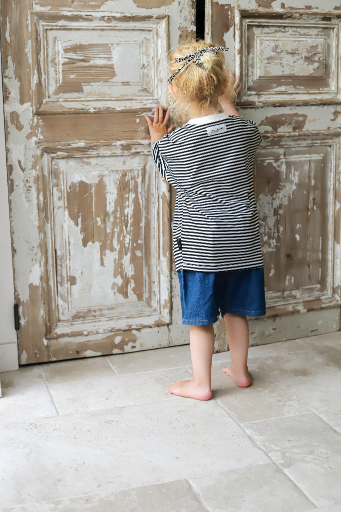 Tus - Oversized shirt - Zwart-wit gestreept