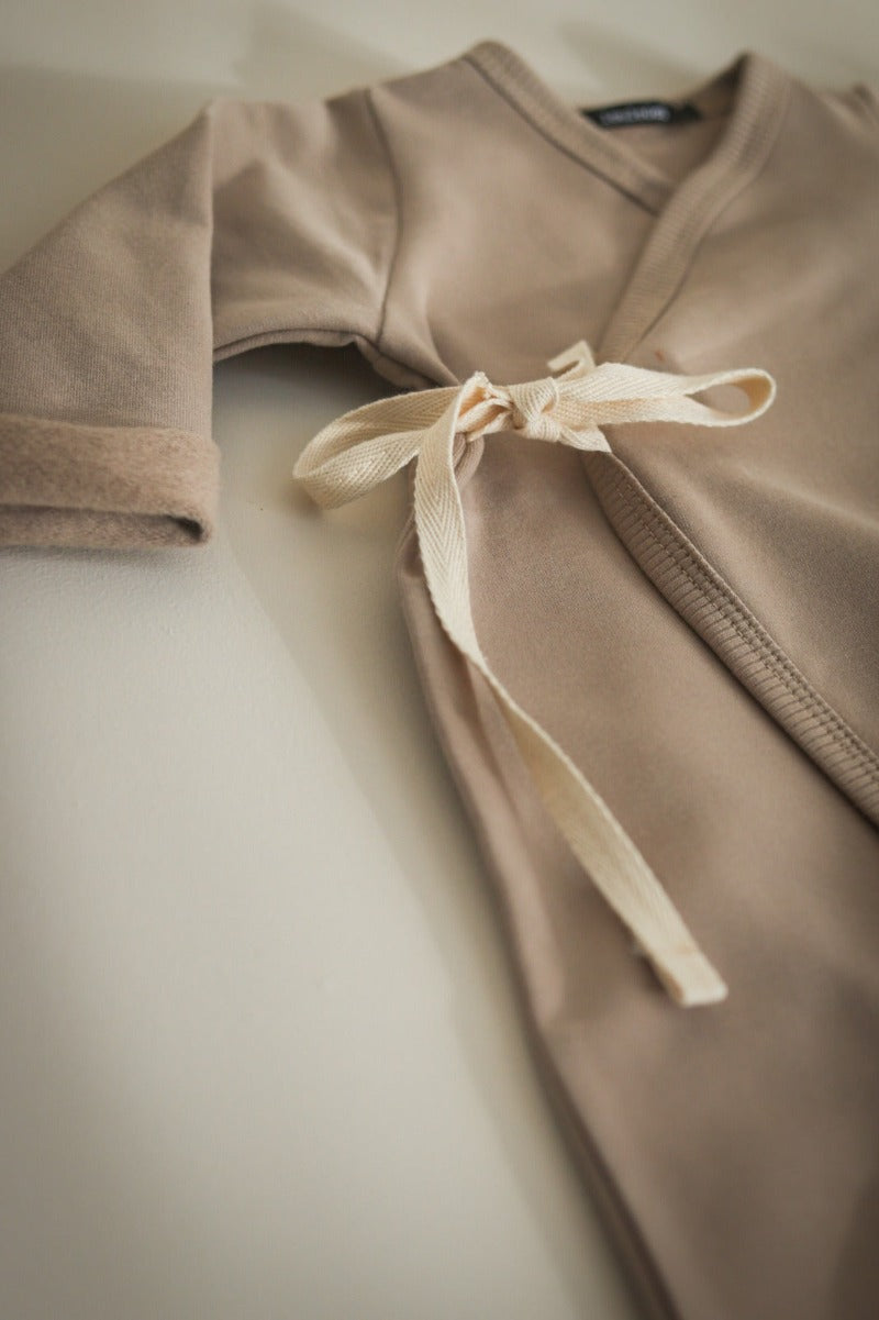 Organic cotton wrap suit