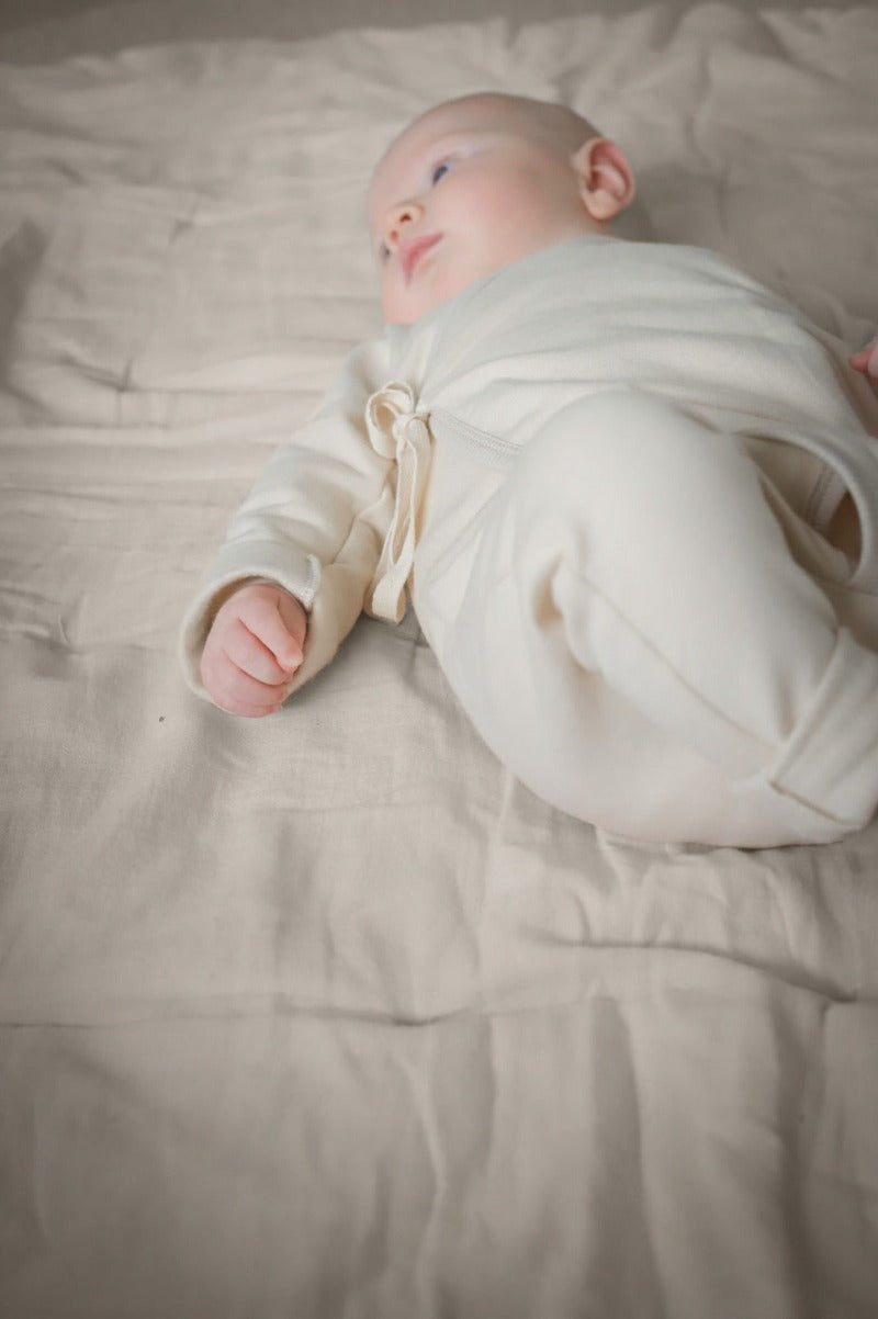 Organic cotton wrap suit
