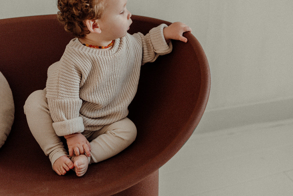 Bo - Big knit Sweater- Cotton - Can be personalized