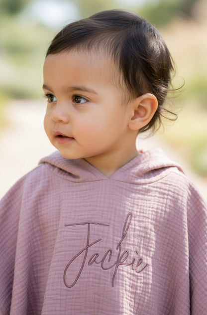 Pat - Poncho - Muslin - Personalization possible
