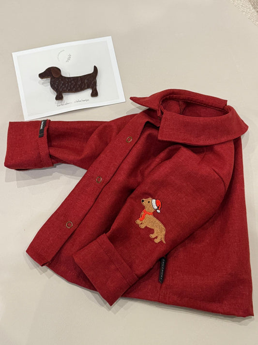 Festive - Reversible blouse - Linnen