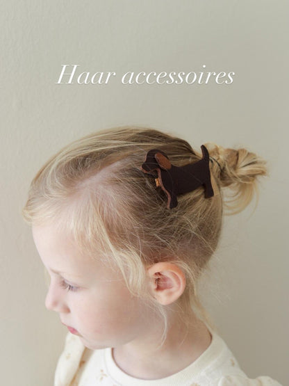 Teckel - accessoire clip - leder