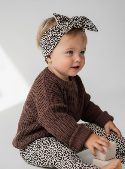 Bo - Big knit Sweater- Cotton - Can be personalized