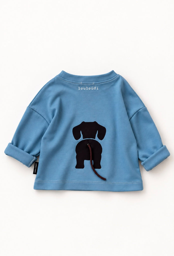 Dachs - Oversized shirt - Teckelprint met staartje