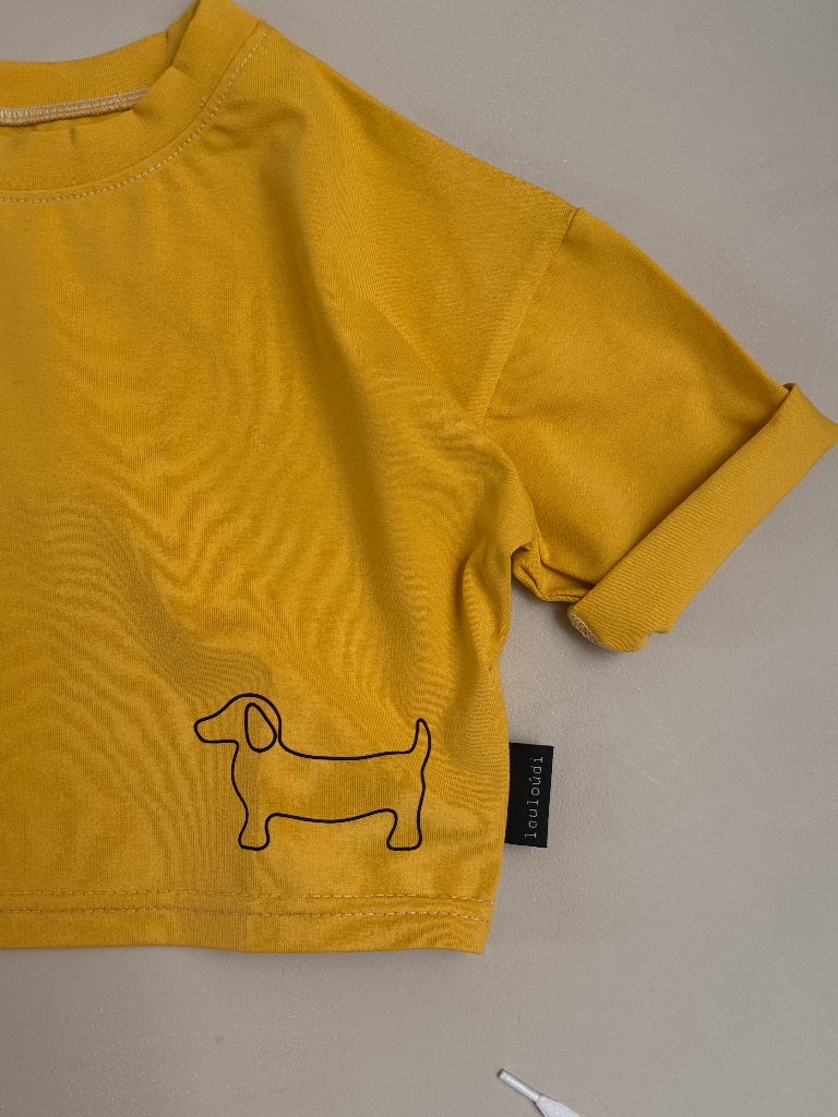 Dachs - Oversized shirt - Teckelprint met staartje