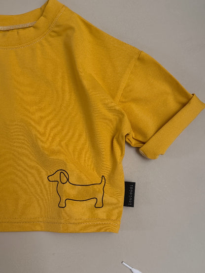 Dachs - Oversized shirt - Teckelprint met staartje