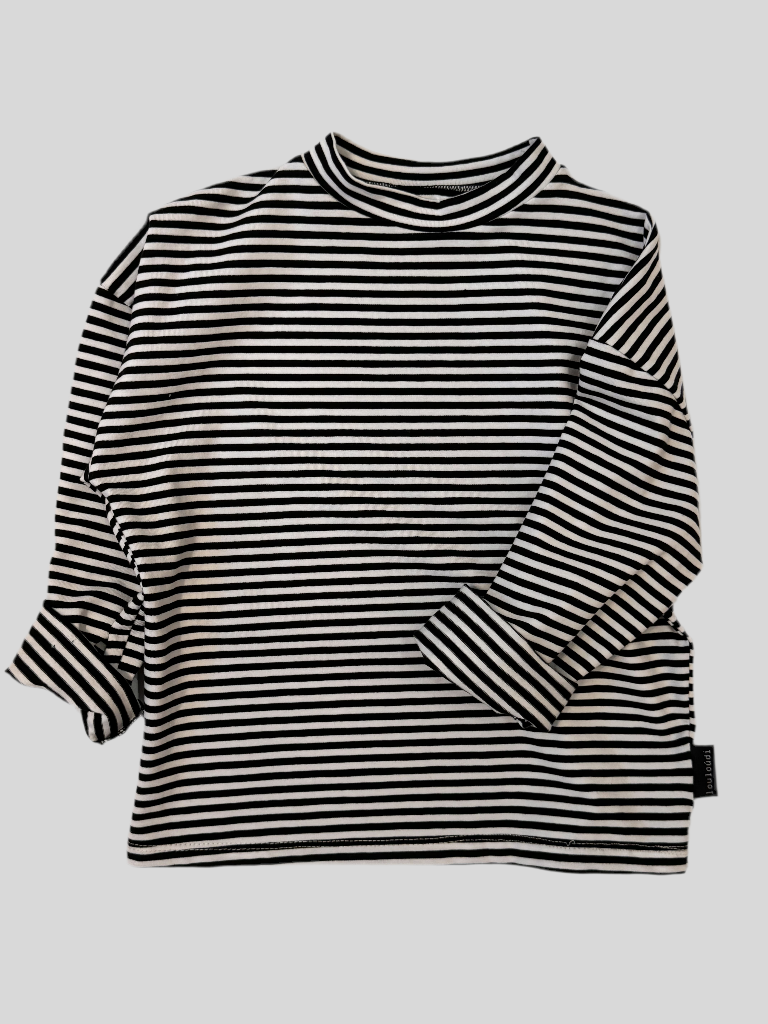 Greg -Shirt Gestreept - Marine blauw Wit