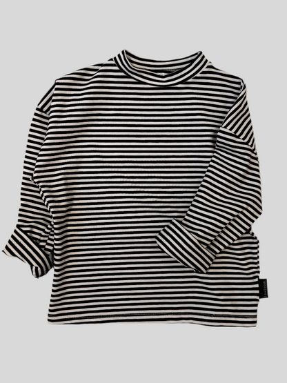 Greg -Shirt Gestreept - Marine blauw Wit