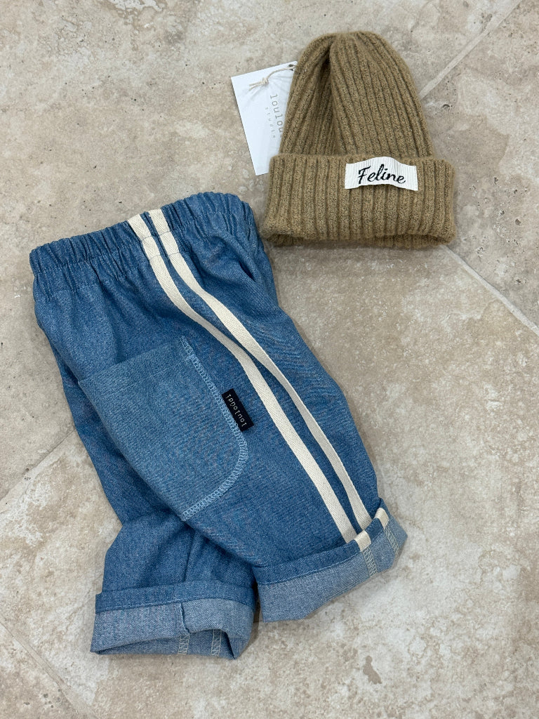 Sidney - joggingroek met strepen - GOTS katoen