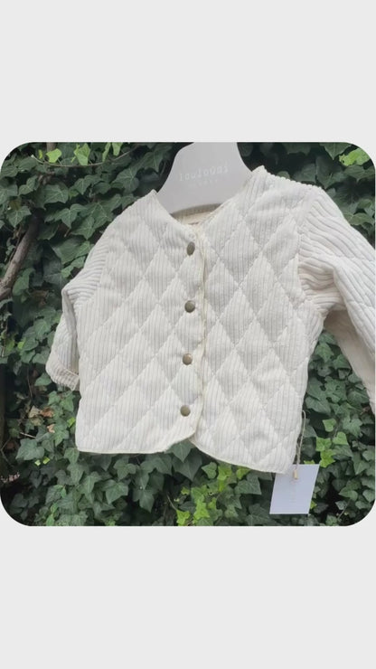 Yaya - Gewatteerde jas/vest - Lichtbeige