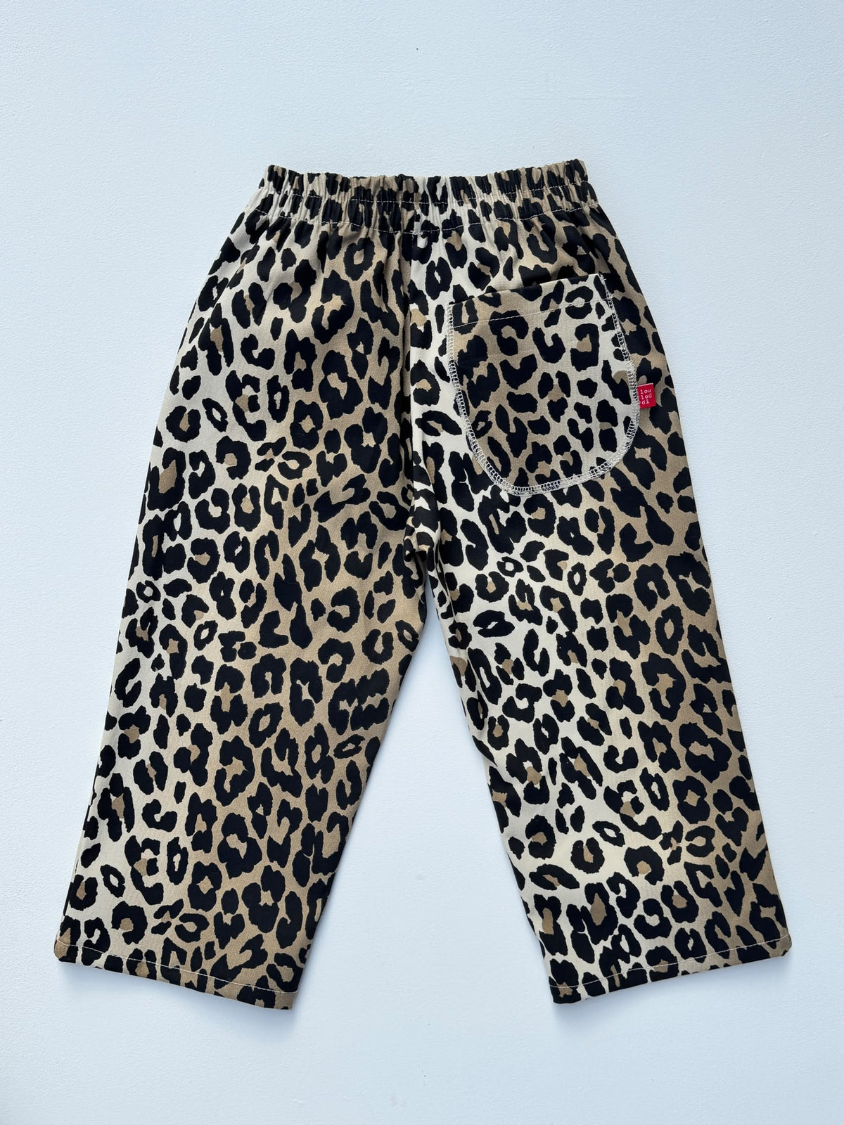 Sabor - broek met panterprint - katoenen twill
