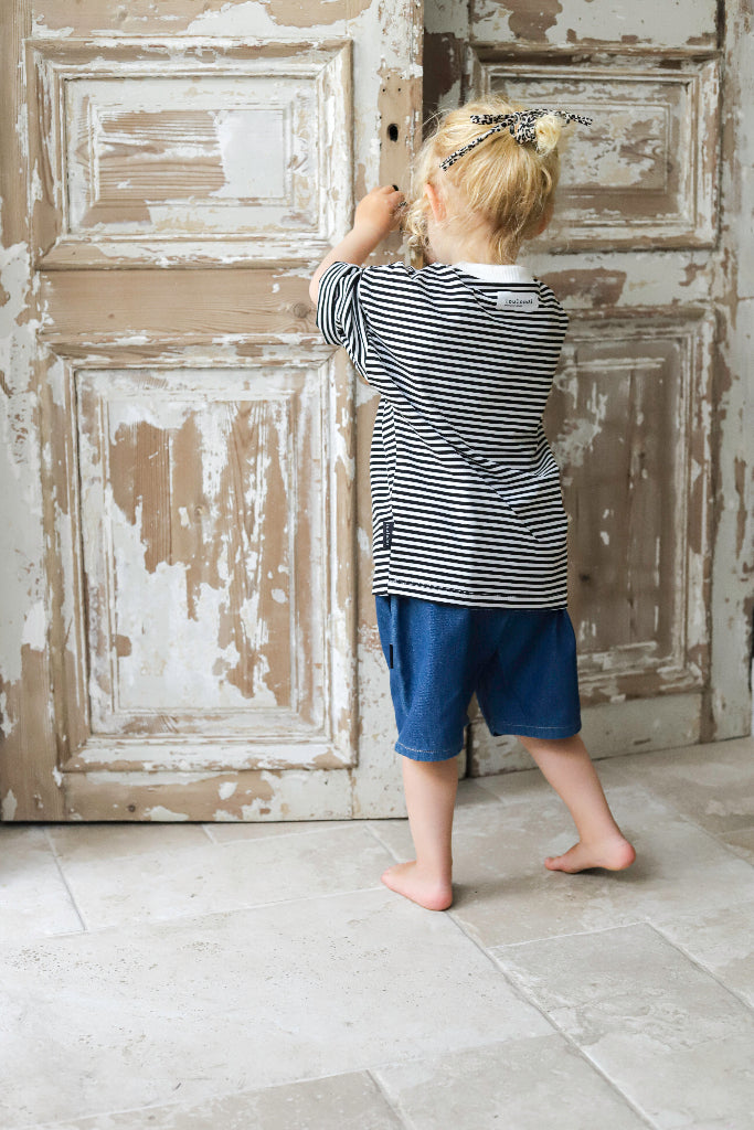 Tus - Oversized shirt - Zwart-wit gestreept