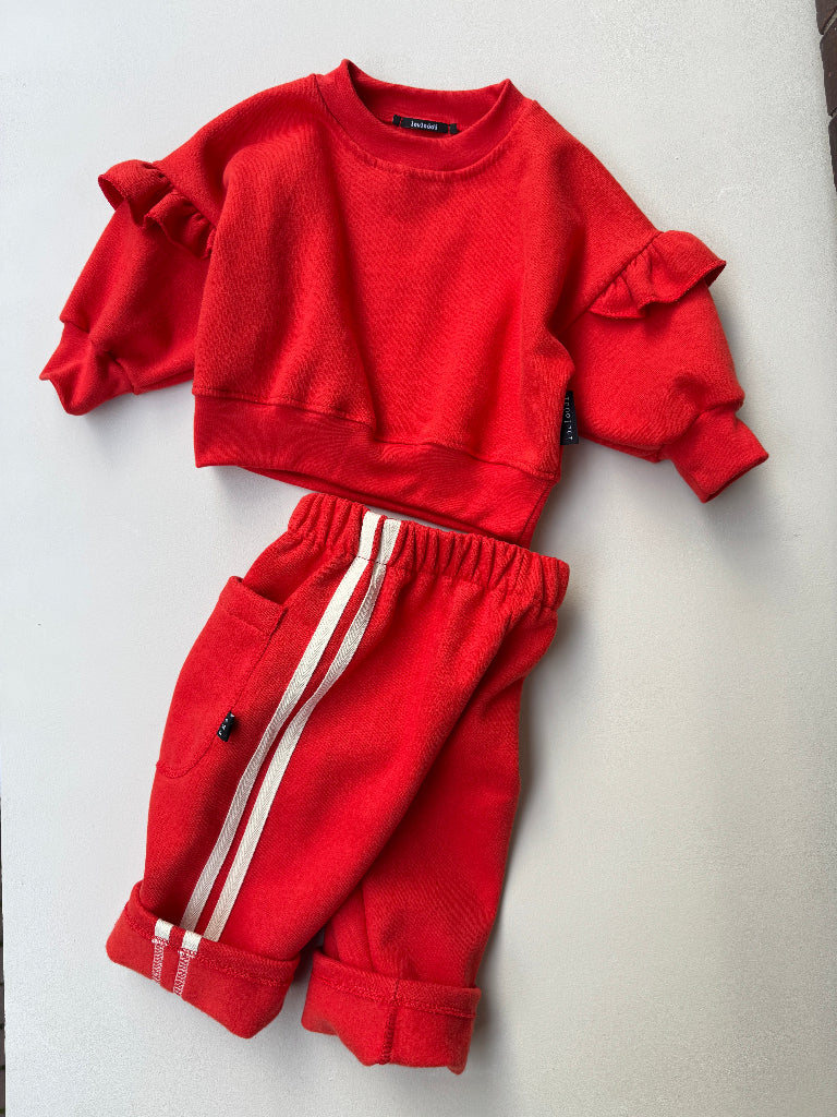 Sidney - joggingroek met strepen - GOTS katoen