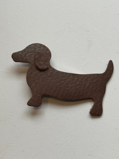 Teckel - accessoire clip - leder
