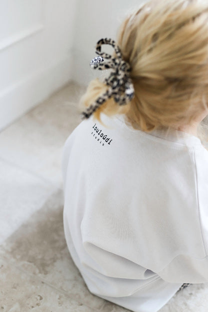 Tus - Oversized shirt - Wit met zonprint