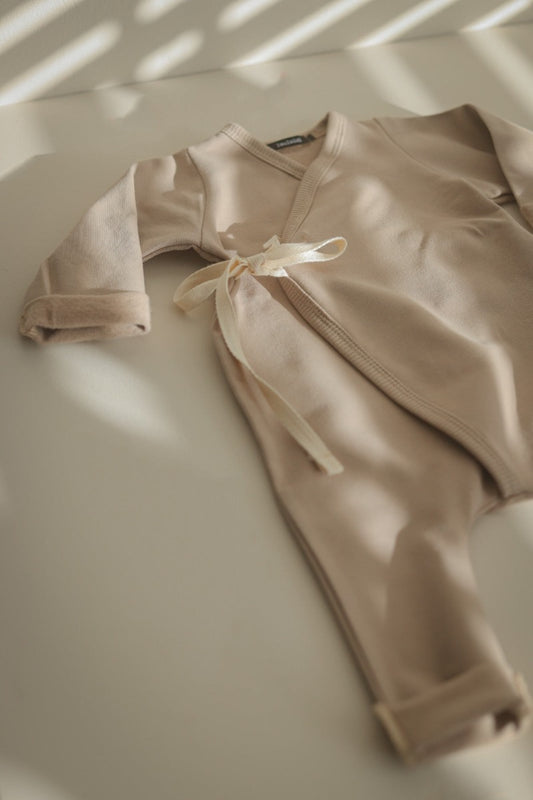 Organic cotton wrap suit