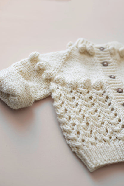 Knitting pattern Billie – Baby cardigan (0–24 months) – PDF