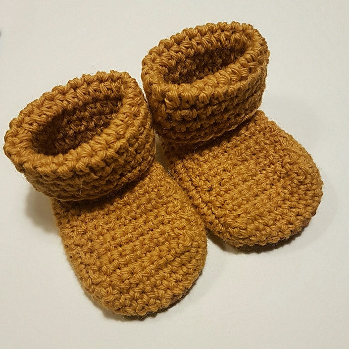 crochet pattern baby booties