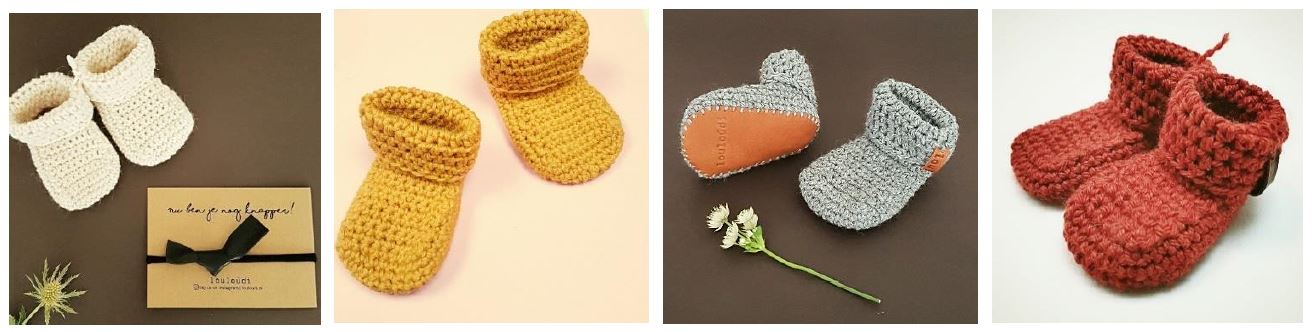 crochet pattern baby booties