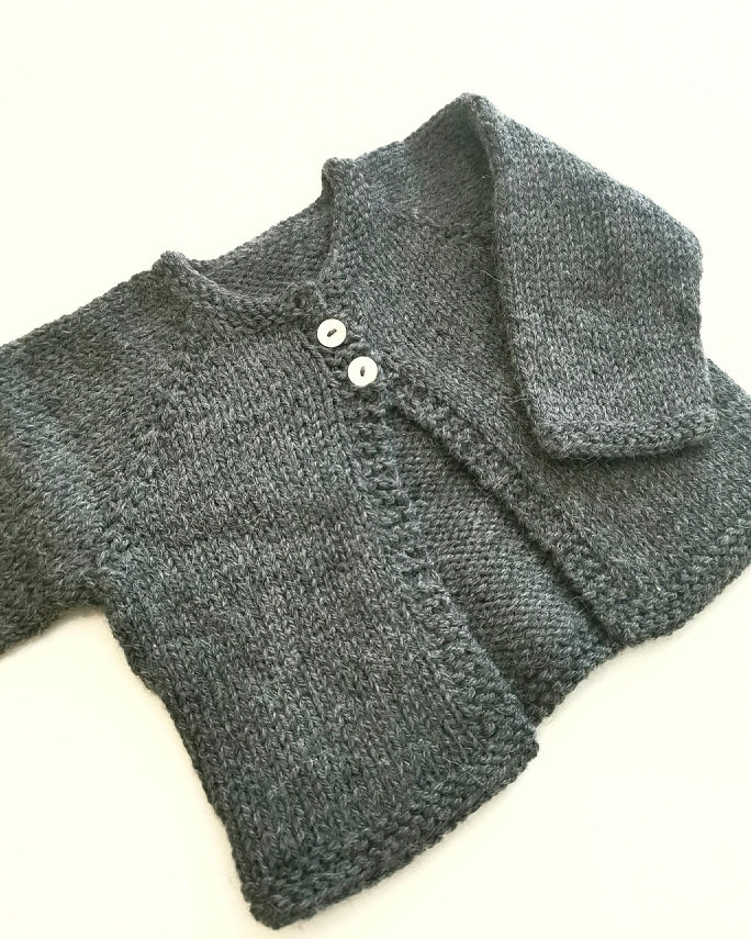 knitting pattern raglan cardigan